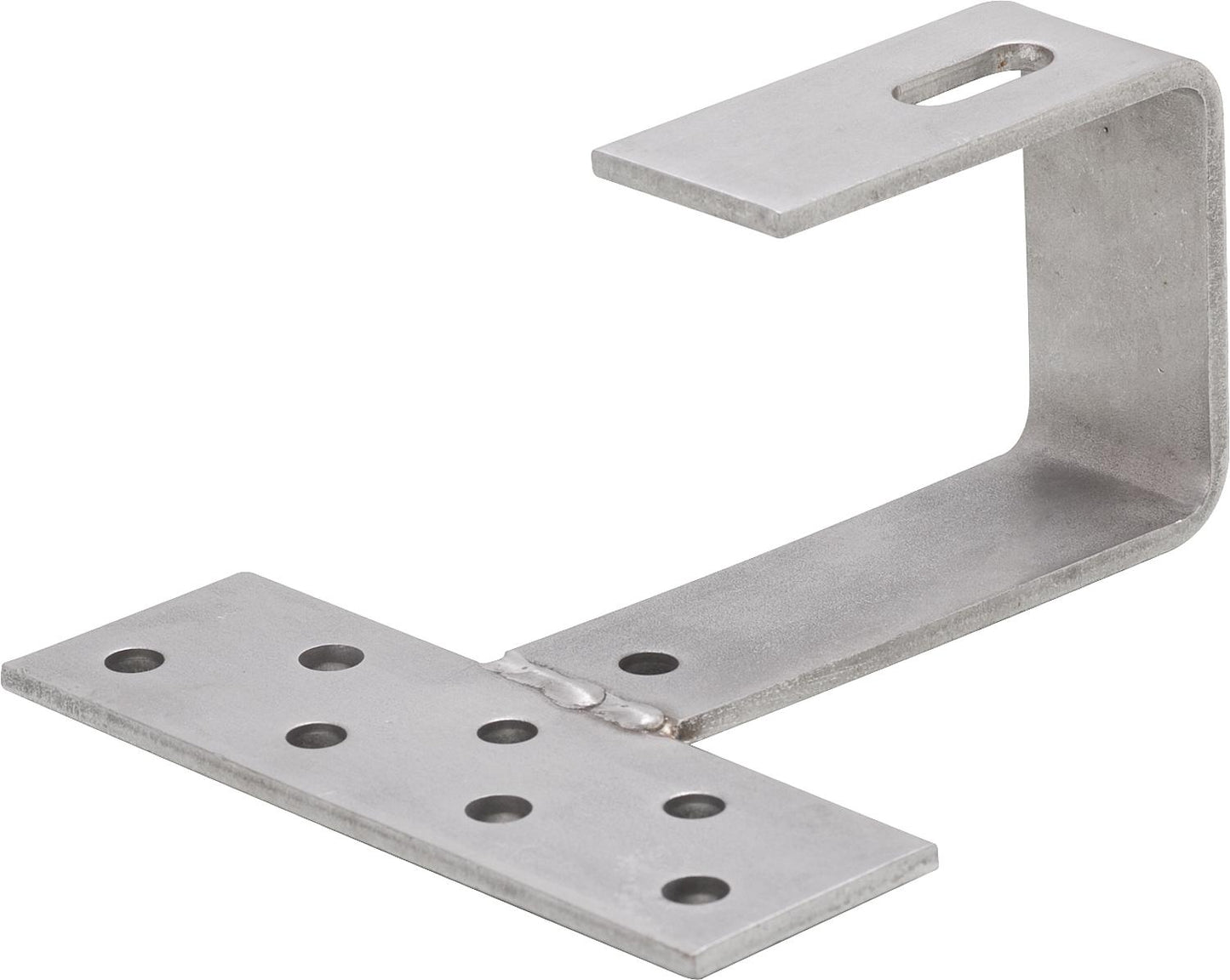 Conception spéciale de crochet de toiture pour bitume, acier inoxydable, pour capteurs photovoltaïques, tubulaires et plans.