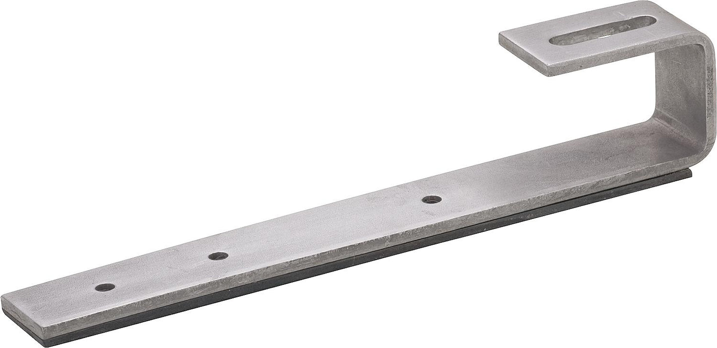 Stainless steel roof hooks for beaver tail tiles for PV, tube and flat plate collectors