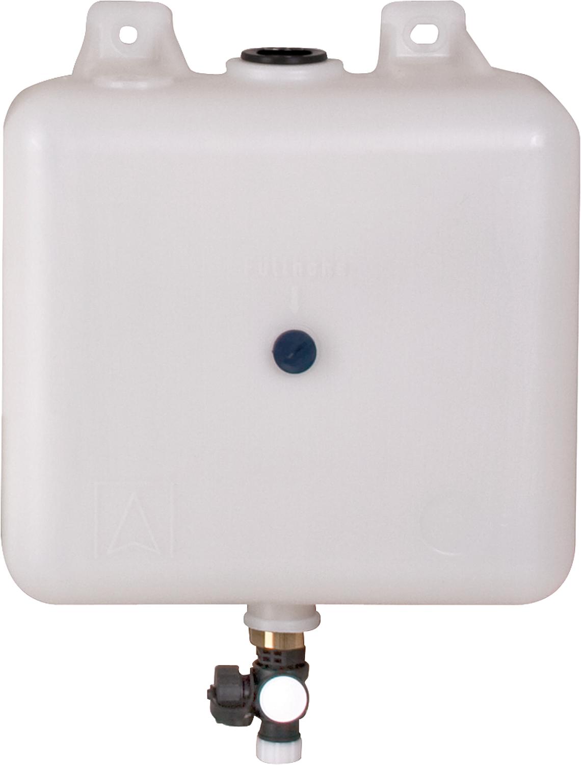 Auffangbehälter 9l zum Anschluss an Solarsicherheitsventil, mit Ablasshahn