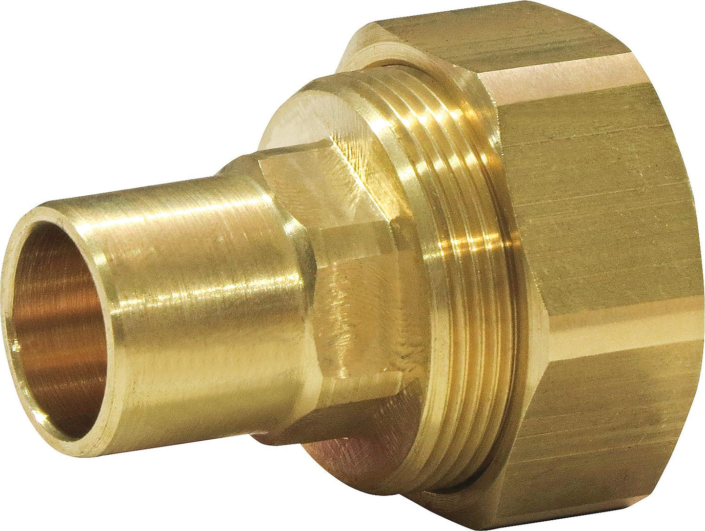 Quick Fix Pro screw fitting DN25 x 22mm, brass push-fit fitting