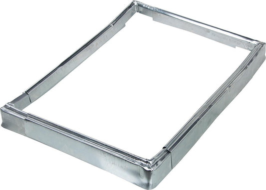 Overhang frame made of titanium zinc for chimney flashing, leg length 310x440mm