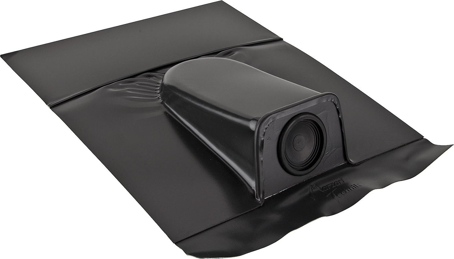 Solar pipe penetration slate lead plate with EPDM nozzle, Ø 20-65mm, black-grey, pack of 2.