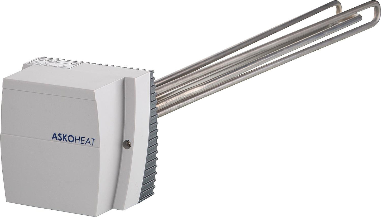 Screw-in heating element AHIW-BI-A-9.0 9.0 KW, 3x400 V AC, internal adjustment, DN40 (1 1/2"), installation length: 750 mm