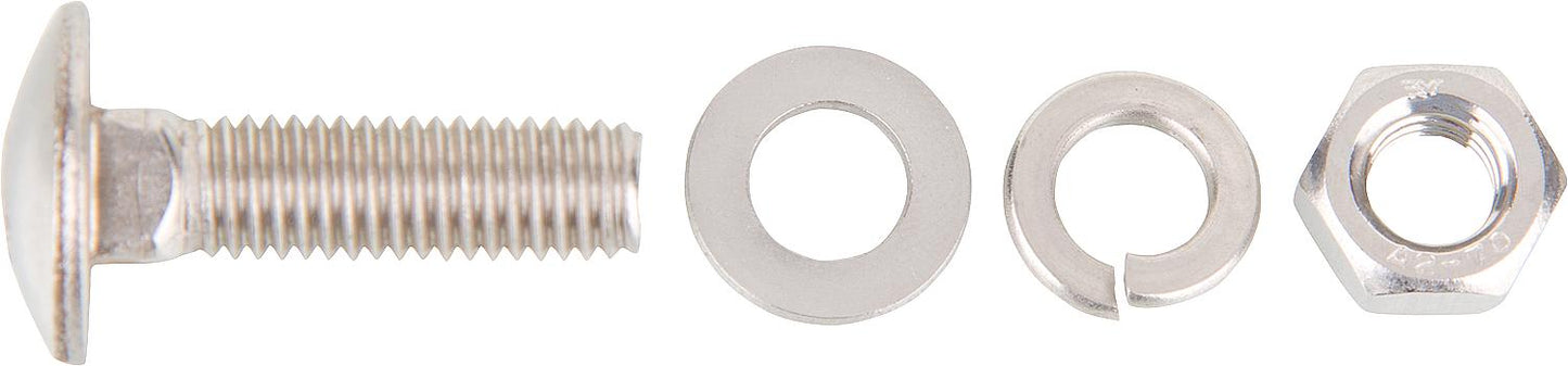 Carriage bolt M8 x 30mm with washer and nut