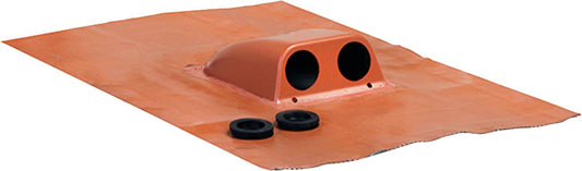 Manchon d'étanchéité de toiture pour tuyaux solaires, double pénétration -