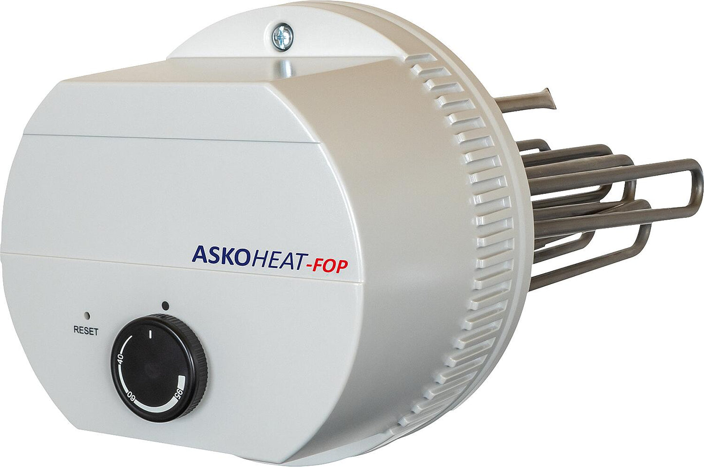 Flange radiator type AHFOR-BI-OP, 9.0kW, 400V, stepless, Ø 180mm