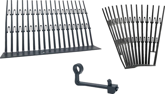 Vogelabwehrsystem PV-VogelStop, Schwarz, Komplettset 25 lfm.