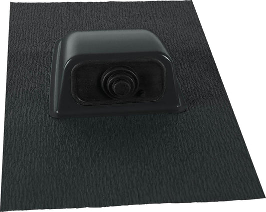 Pipe penetration on roof, sealed, single penetration 10-55mm/2-10mm, black