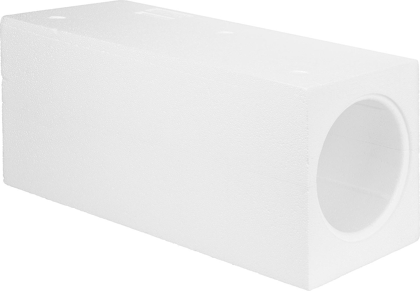 Wall-mounted housing made of EPS polystyrene for round ducts, diameter: 160mm