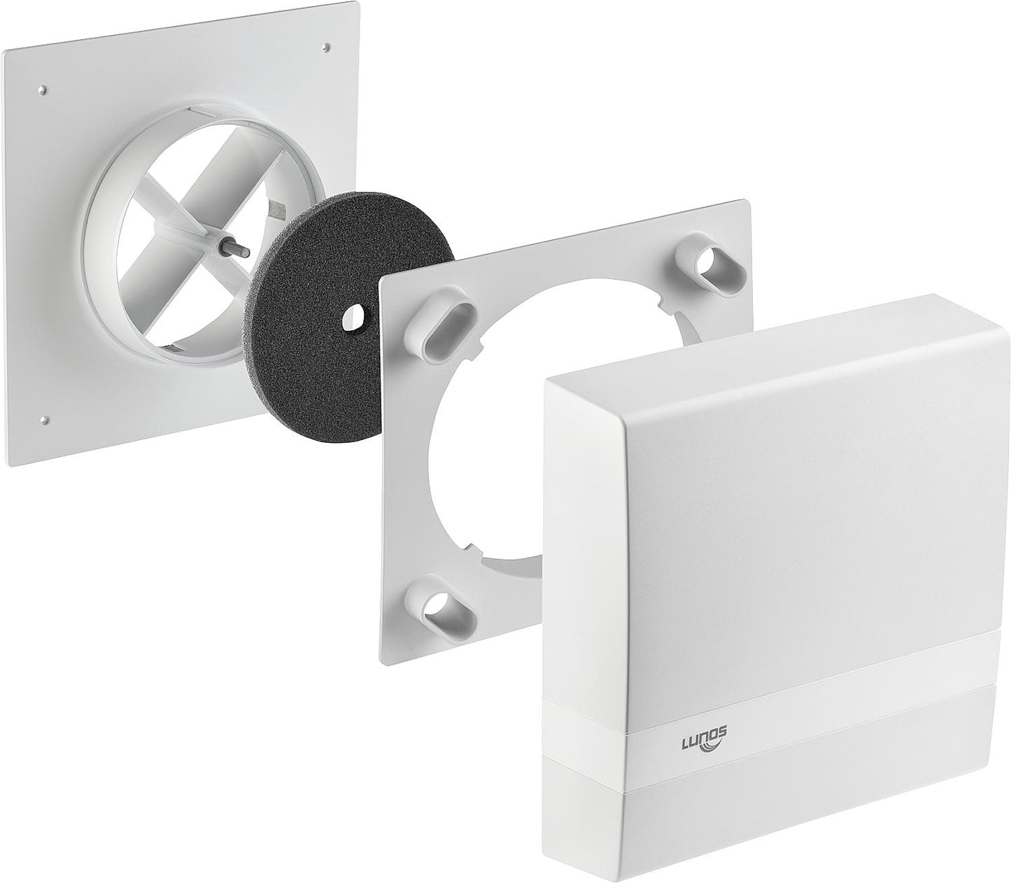 Panneau intérieur insonorisé, couleur : blanc, pour Lunos e² et e²neo