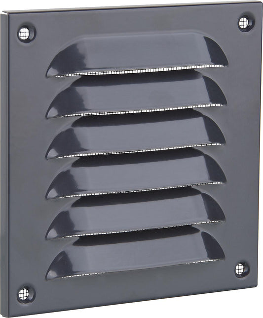 Wetterschutzgitter 440x440mm Aluminium, RAL 7024, graphitgrau