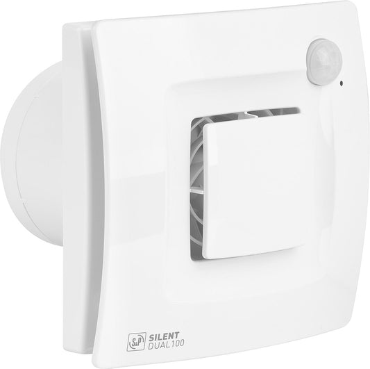 Kleinraumventilator Silent Dual NW 100, V=90 m3/h Bewegung+Feuchtesteuerung
