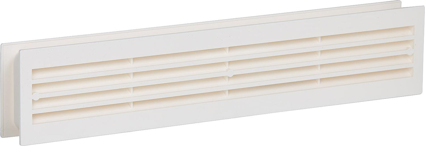 Grille de ventilation en plastique, dimensions d'installation 434 x 90 mm