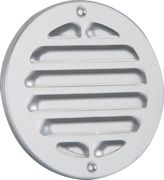 Wetterschutzgitter,rund,Alu 200 mm  mit Insektenschutz und Schraublöcher