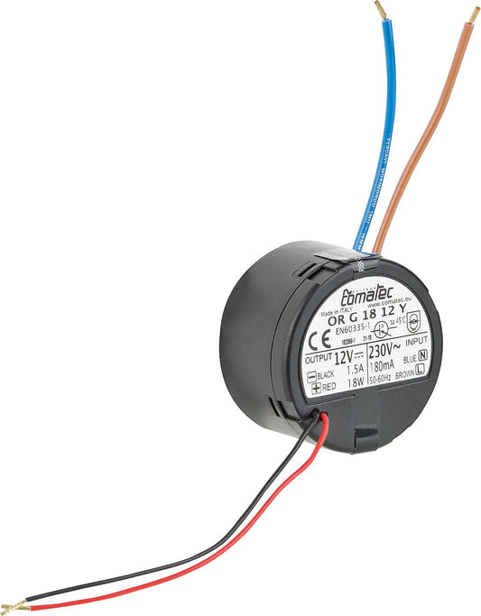 EventAir expansion power supply for up to 6 fan units, 230V AC to 12V DC, 18W