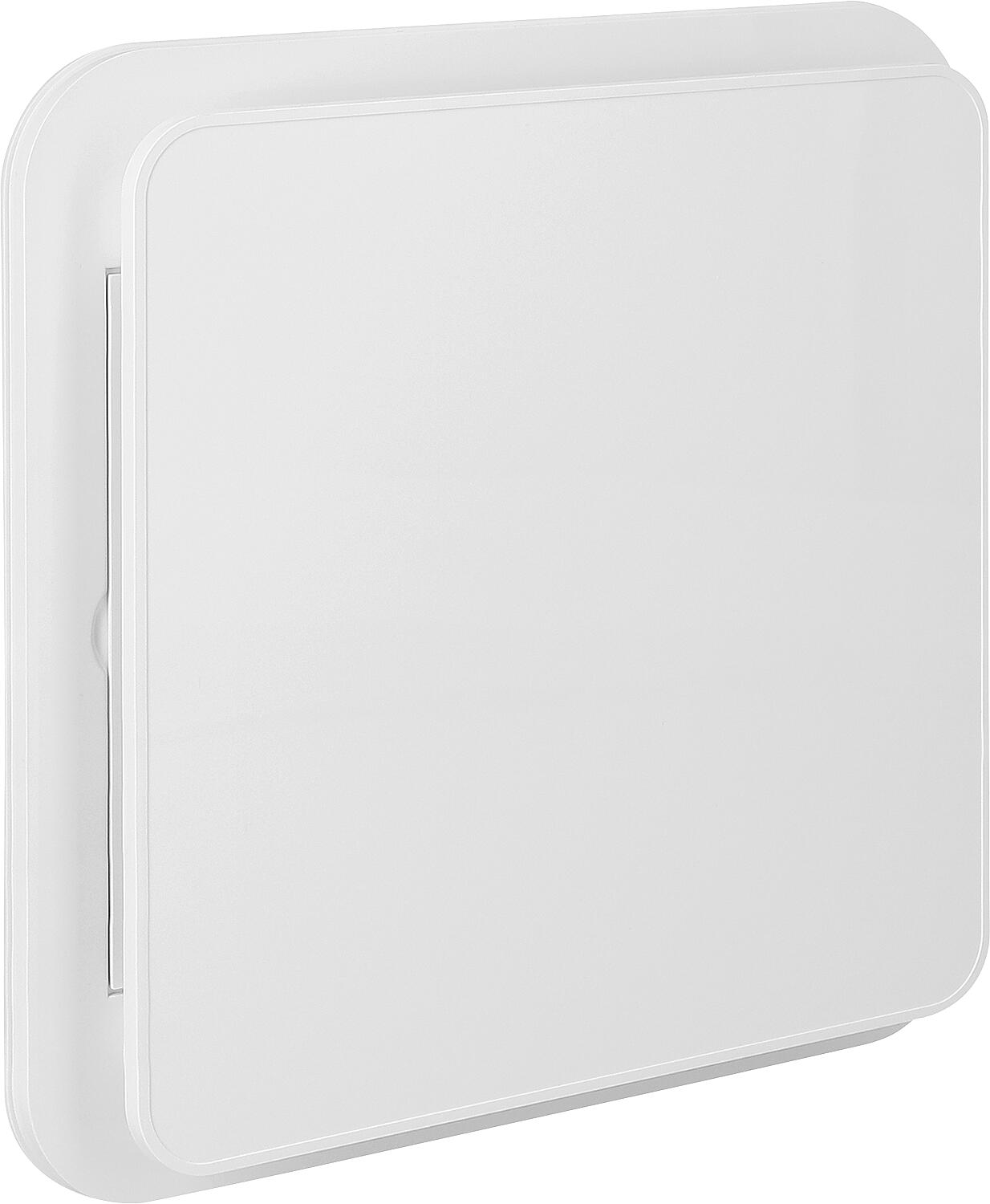 Valve à disque universelle DN125, en plastique blanc, avec inserts de déviation d'air