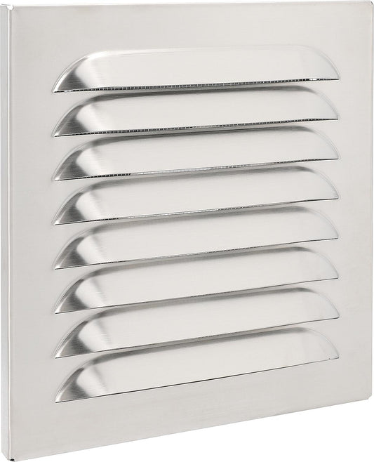 Wetterschutzgitter V2A eckig mit Stutzen, DN 150