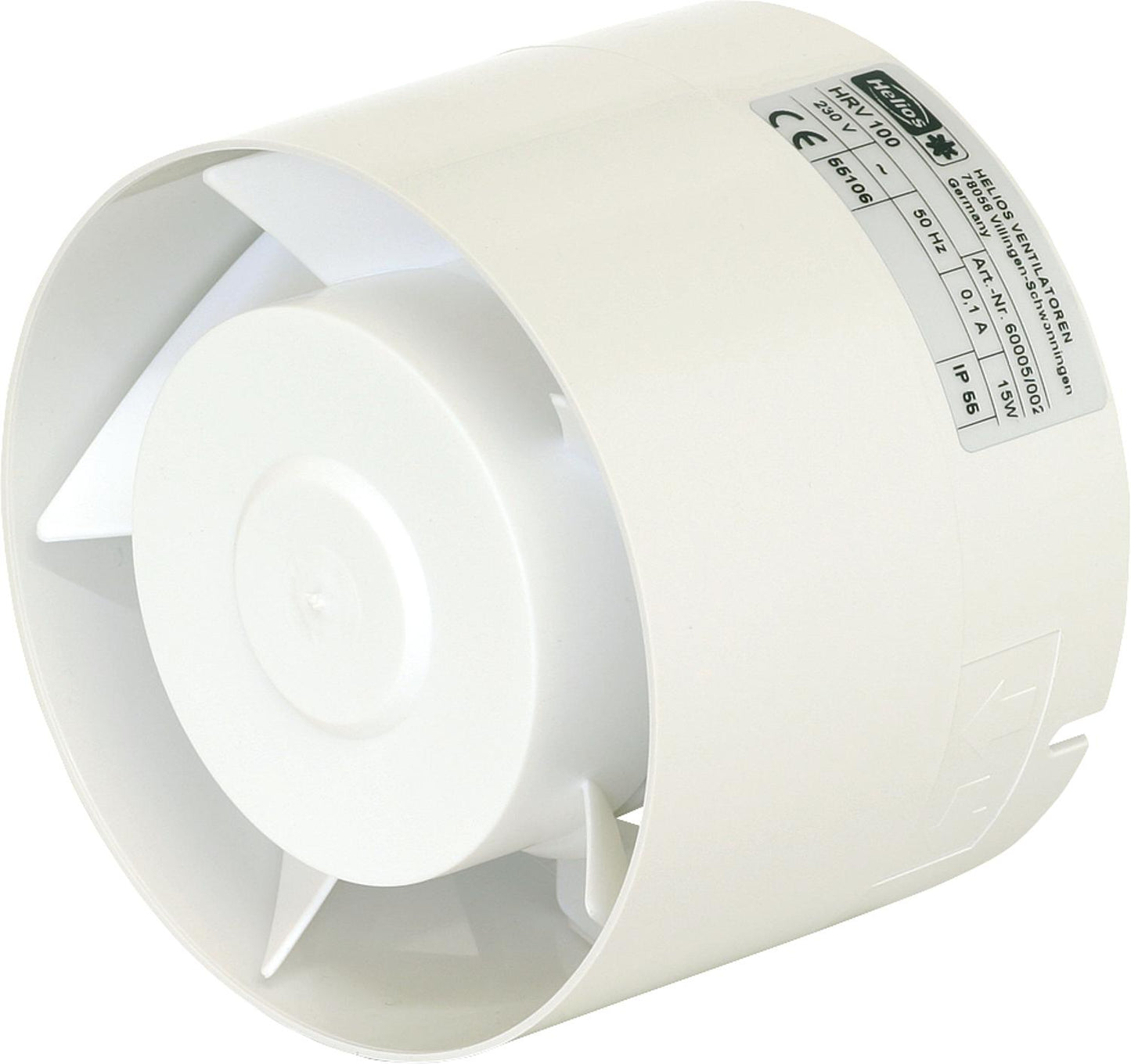 Inline duct fan HRV 100 DN 100 for ventilation or exhaust