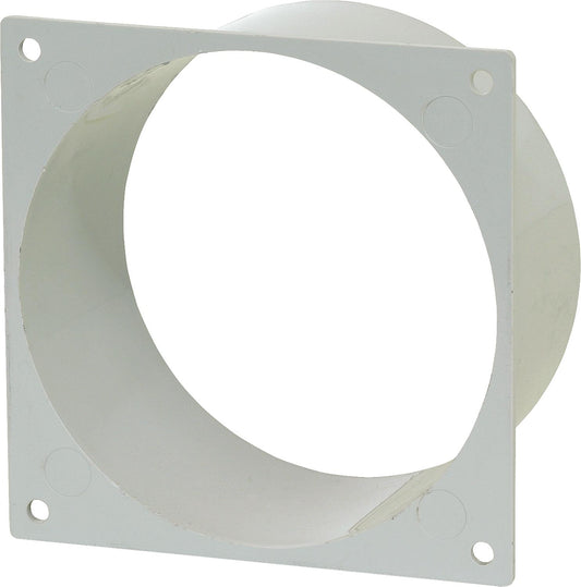 Connection fitting L-AS 100 DN 100 made of white plastic