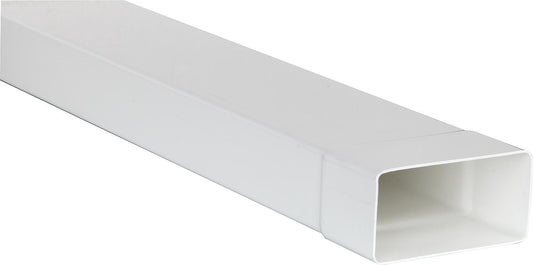 Flat duct FL 100/500 110 x 55 mm / Length: 500 mm, white plastic