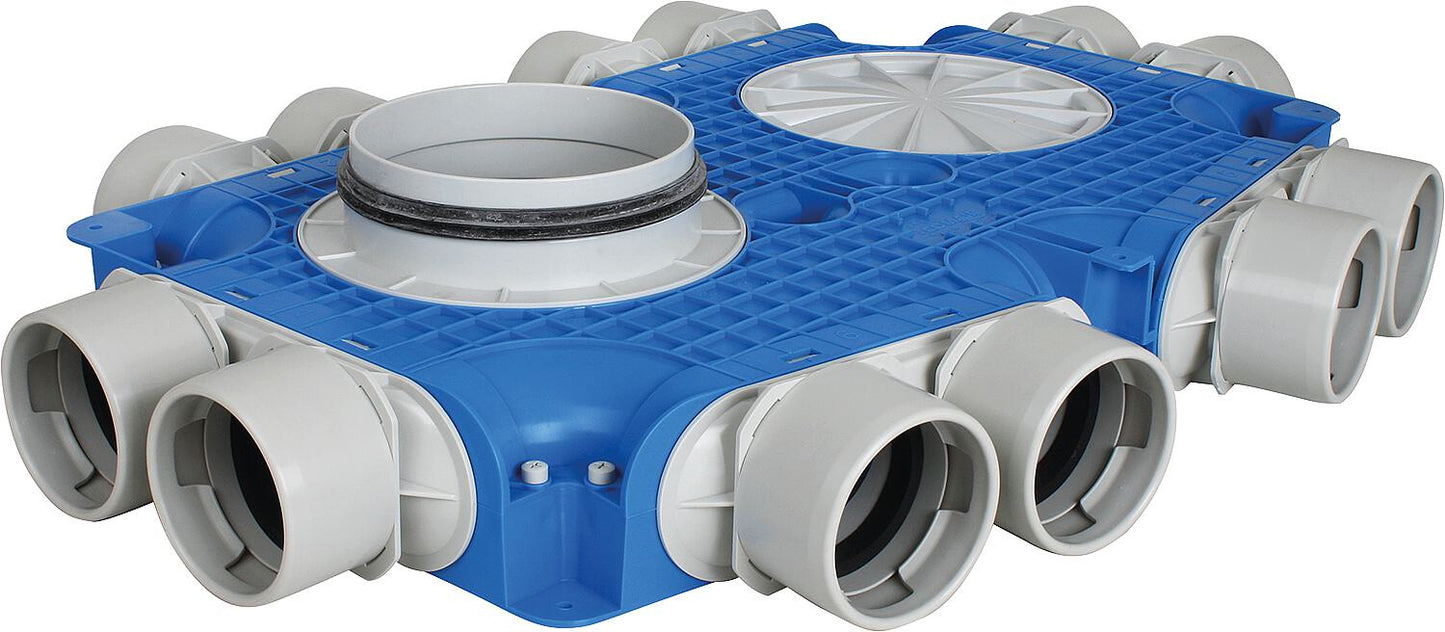 Air distributor round tube 12xØ75 x Ø160 mm