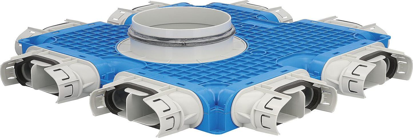 Air distributor flat tube 8x52/132mm x Ø160 mm