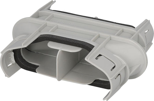 Flat tube reversible connector 52x132 mm - 180°
