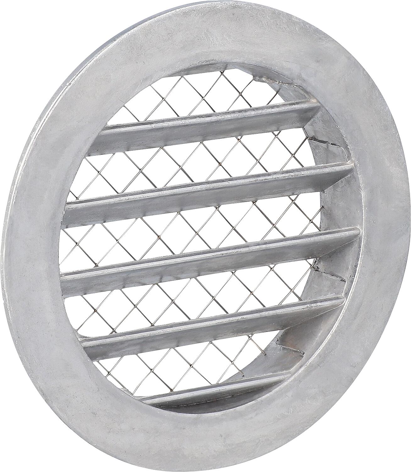 Grille de protection ronde contre les intempéries. Aluminium DN 200