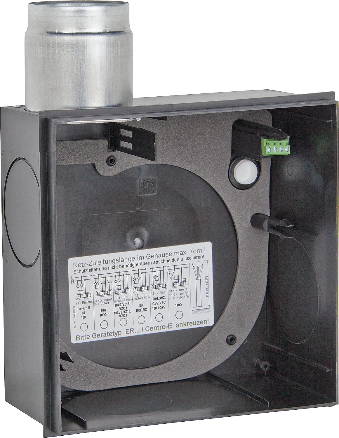 Boîtier encastrable pour système de ventilation ER ER-UPD