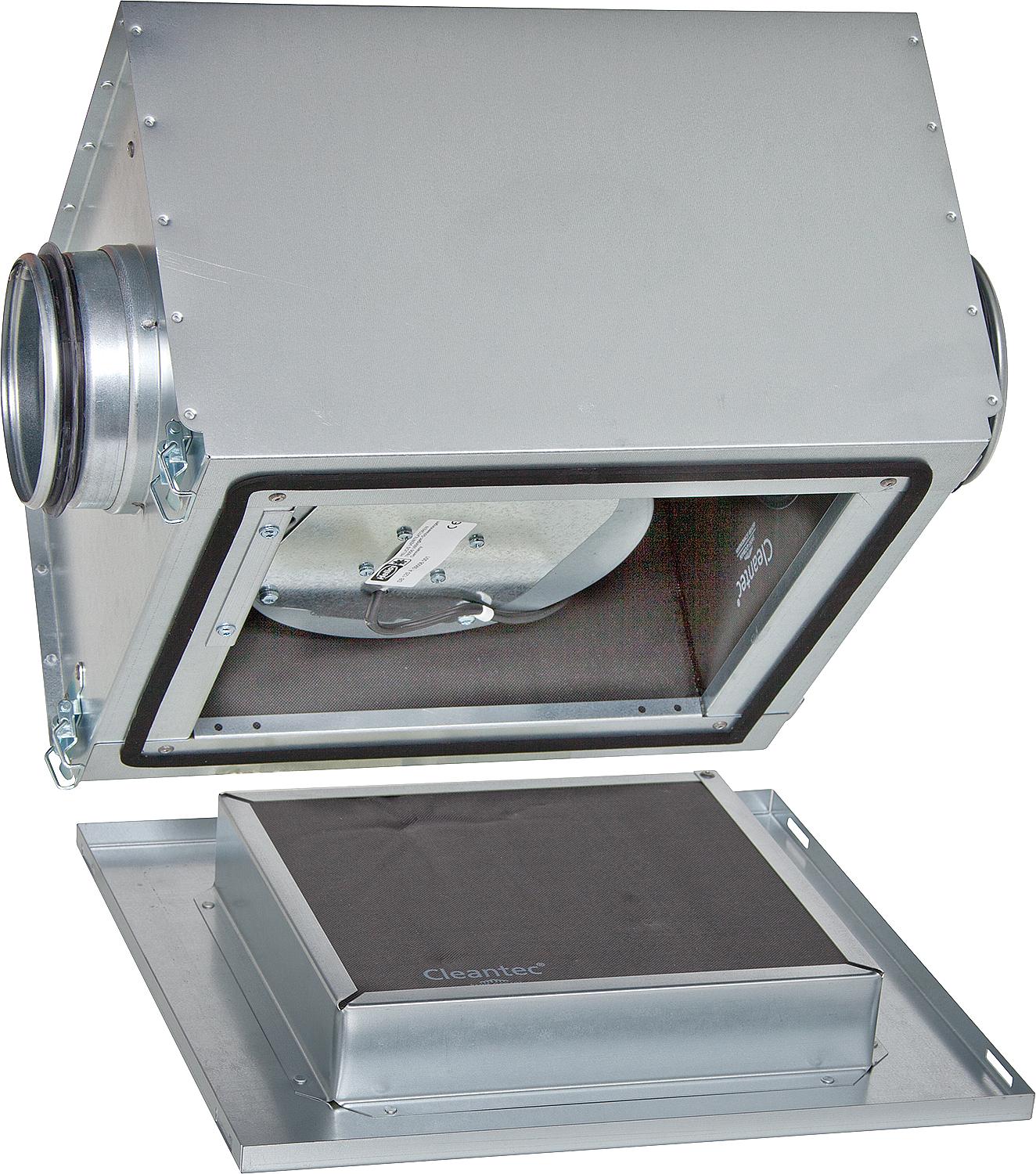 Flach-Radialventilator schallgeschützt, Silent Box SB, DN 125-250 (V = bis 1190 m³/h)