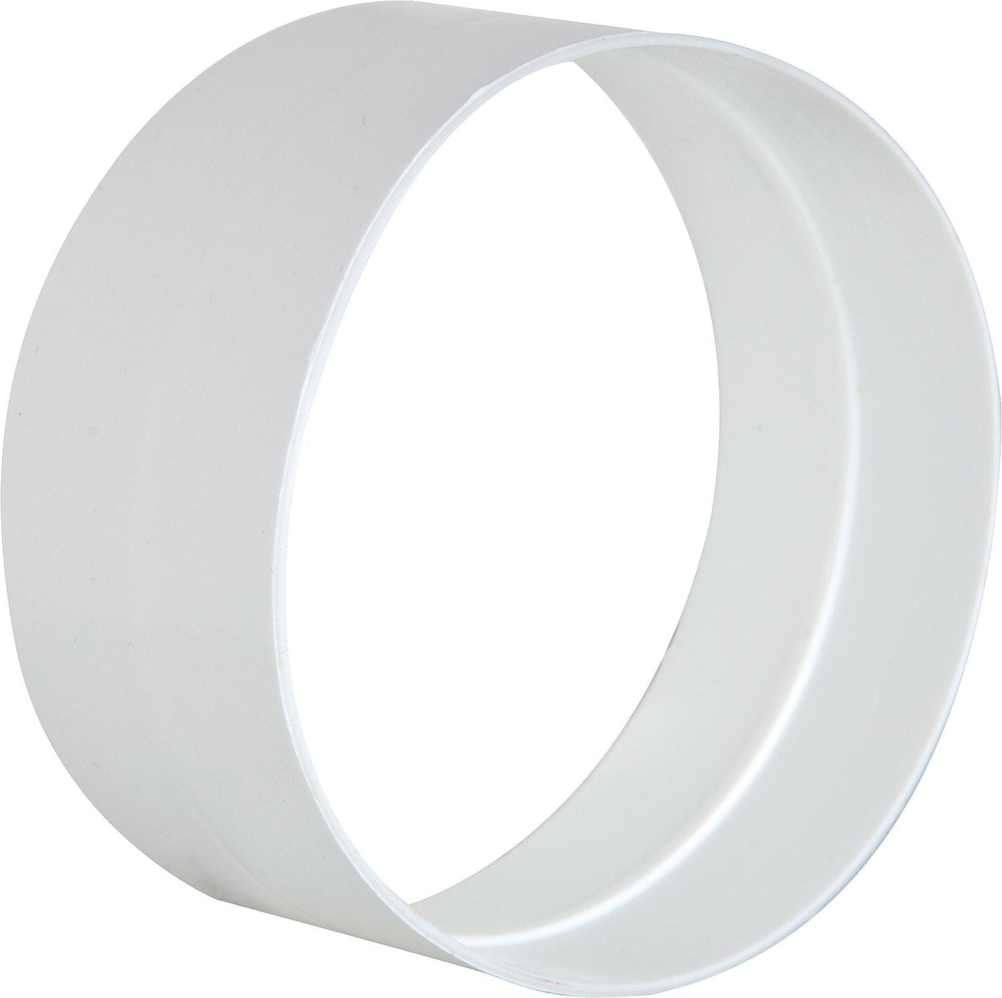 External connector DN 150mm white plastic