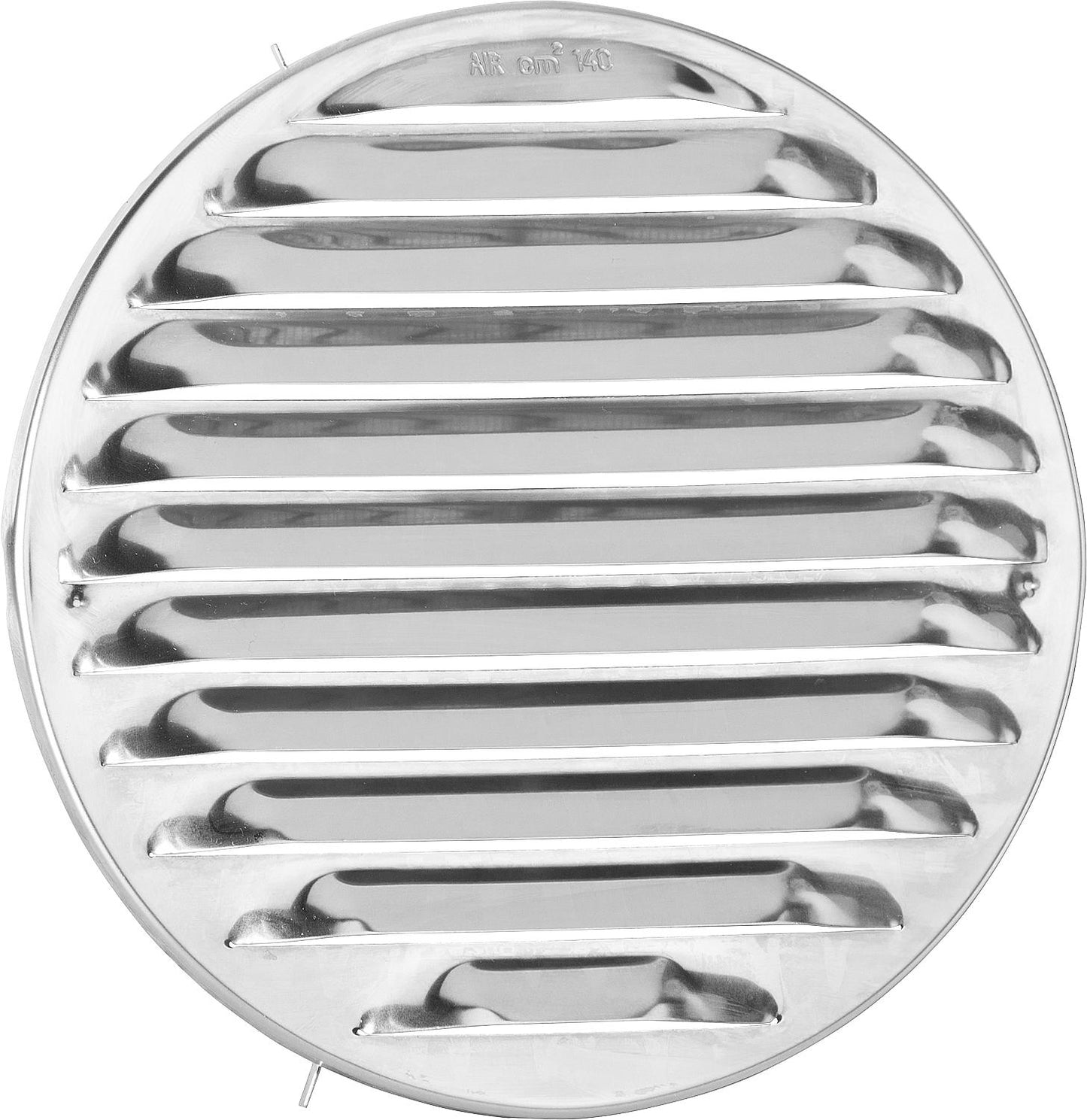 Grille extérieure Lunos, Ø 175 mm, en acier inoxydable, pour e²