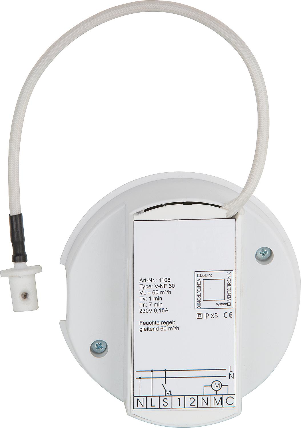 EVENES V-NF30/60 2-stage control module, overrun + switch-on delay, humidity control