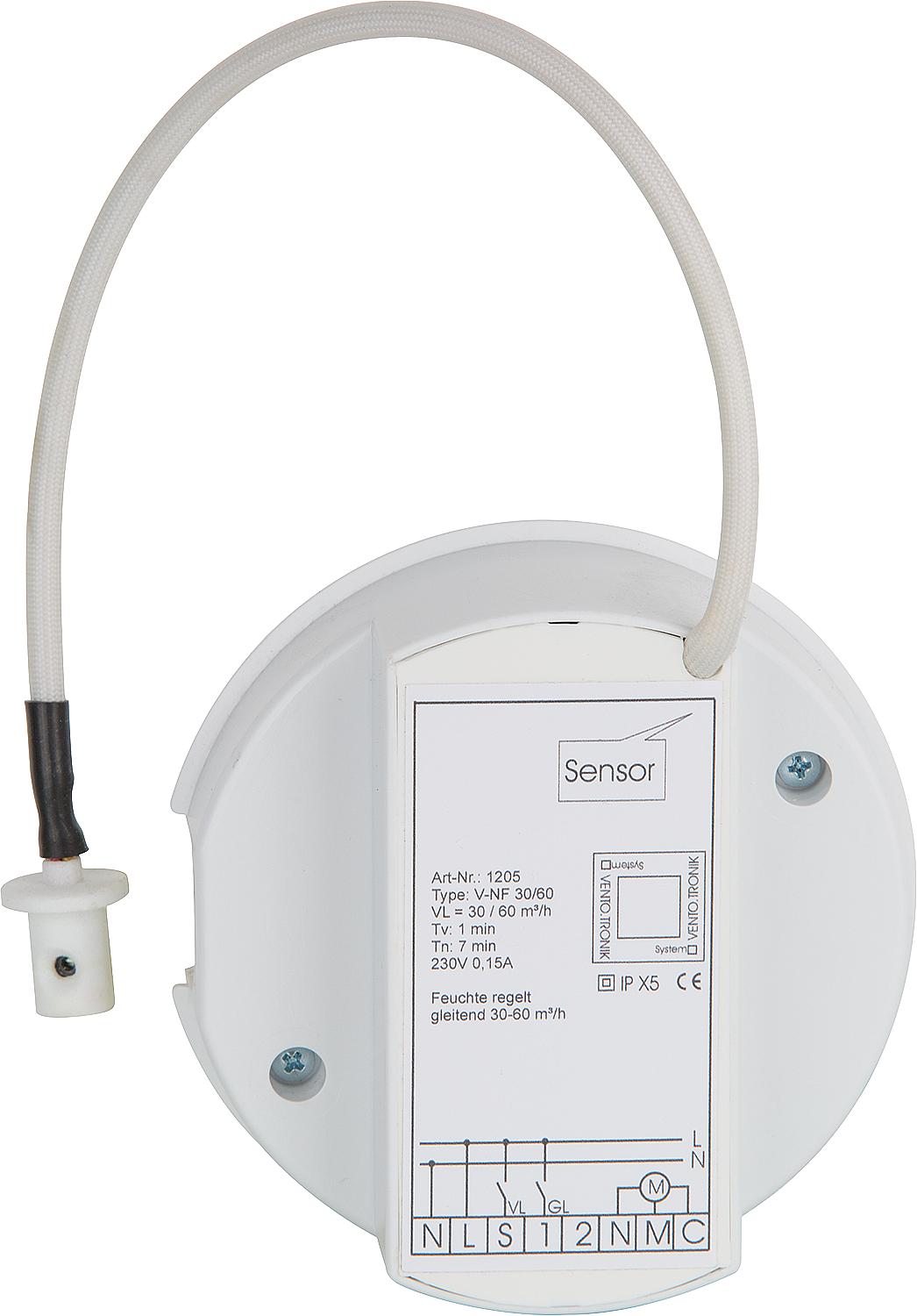 EVENES V-NF30/60 2-stage control module, overrun + switch-on delay, humidity control