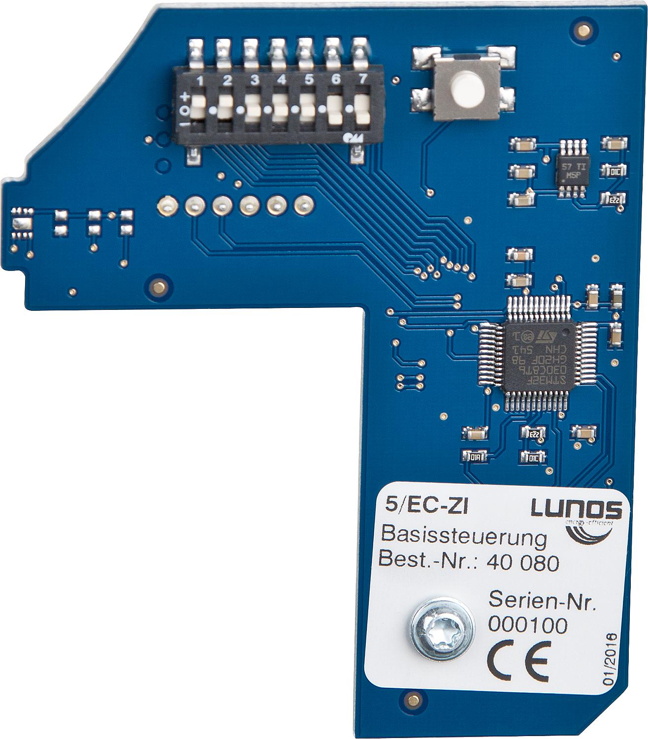Control board base, type 5/EC-ZI, run-on timer and interval, 8 power levels