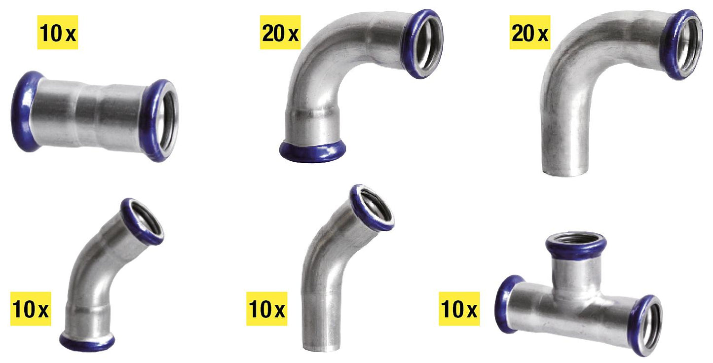 Kit de montage Evenes en acier inoxydable contour M