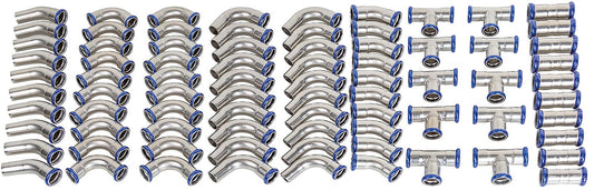 Press fitting stainless steel package D: 28mm M contour