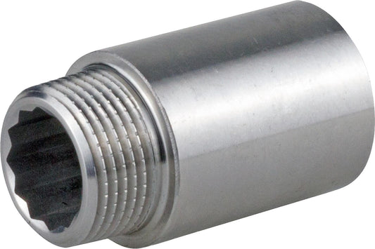 Tap extension 1" x 50mm stainless steel 1.4408