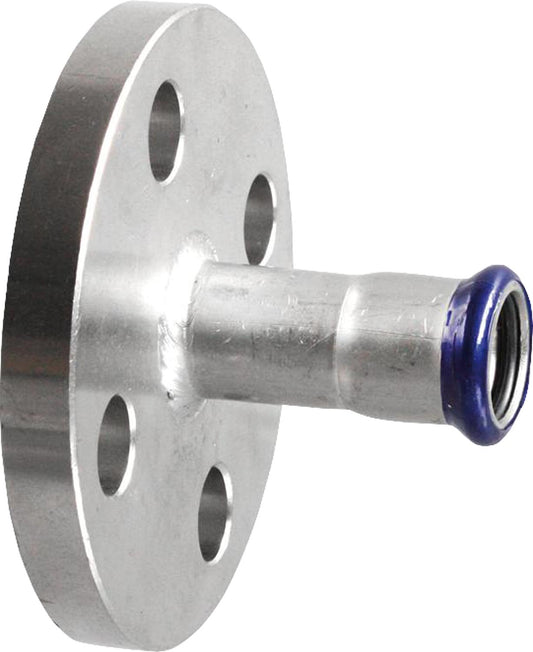 Stainless steel press fitting M-profile transition flange PN 16, DN 108