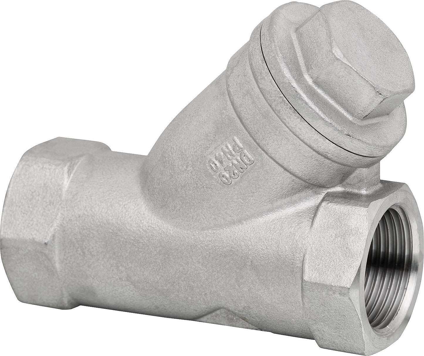 Stainless steel pipe strainer, material 1.4408, PN 40, 2" A-261T