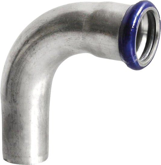 Stainless steel press fitting M-contour insertion elbow 90°, i/a, DN 108