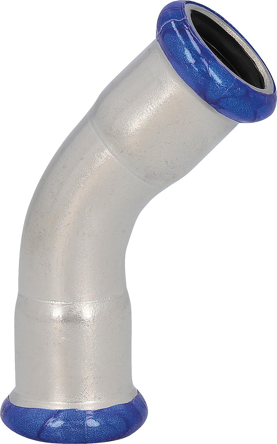 Stainless steel press fitting M-contour bend 45°, i/i, DN 108