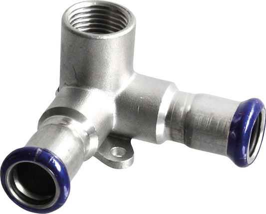 Stainless steel press fitting M-contour wall angle double 15-DN15 (1/2")-15