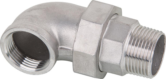 Angle fitting IG/AG 3/8", V4A, conical sealing