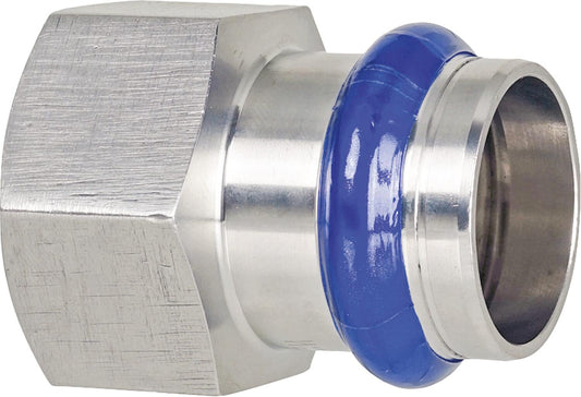 Stainless steel press fitting V-contour transition socket with IG 54mm x DN 50 (2")