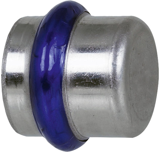 Stainless steel press fitting V-contour cap 54mm