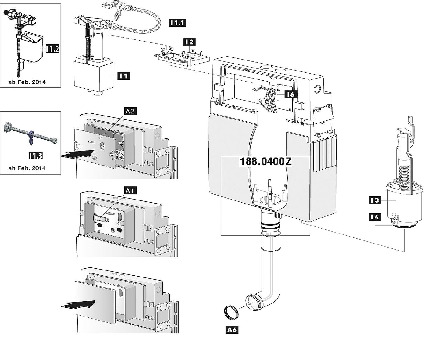 Schwab bearing block with angle lever 231613